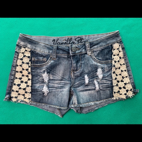 vanilla star jean shorts
